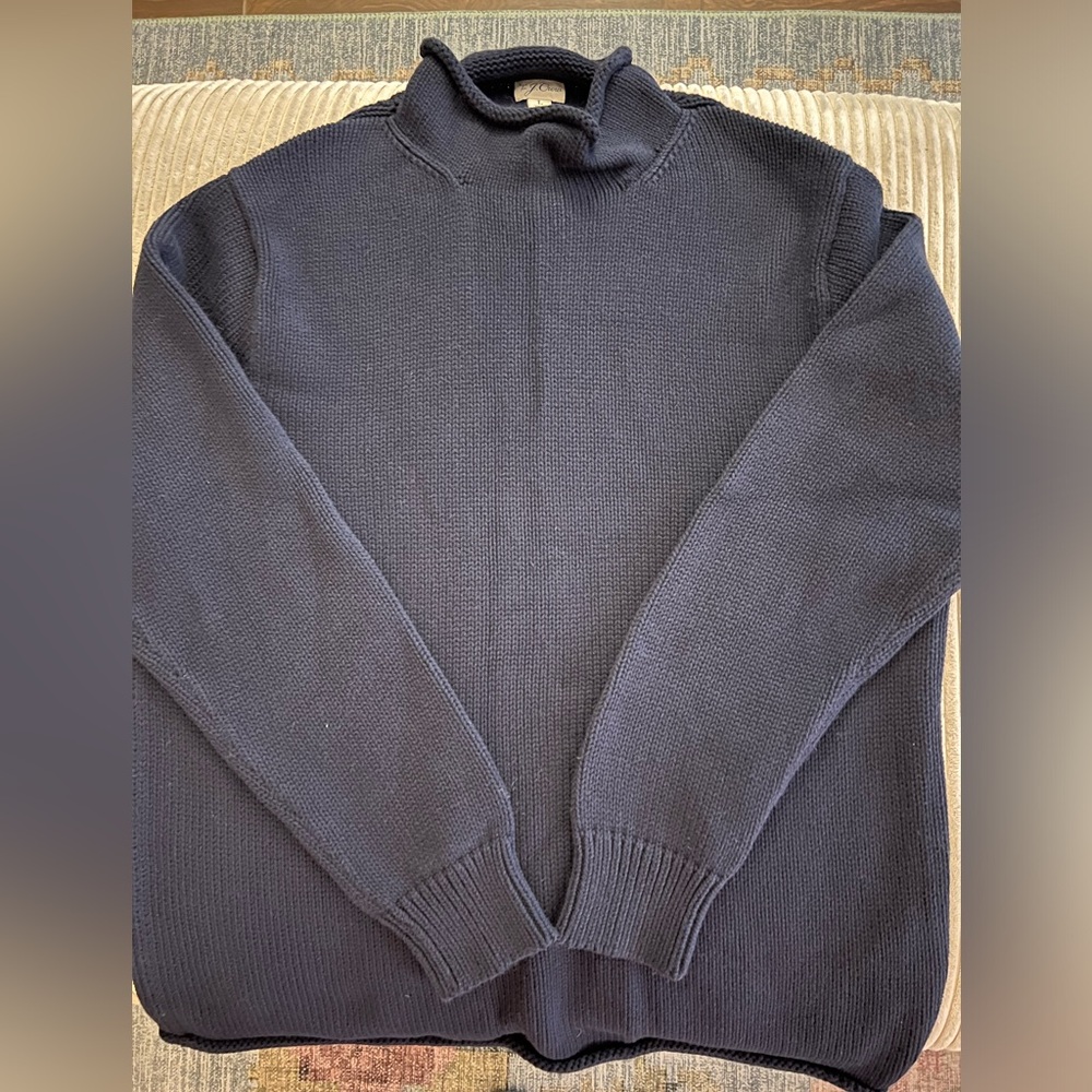 J.Crew Navy Heavy Knit Sweater